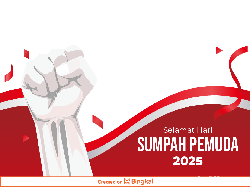 10 Twibbon Hari Sumpah Pemuda 2025, Cocok Dipakai di Medsos!
