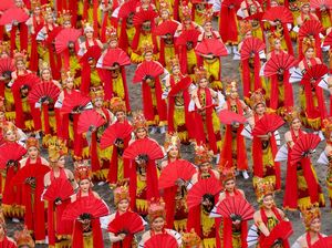 Kian Memukau, Kolosal Gandrung Sewu Banyuwangi Libatkan 1.400 Penari Kian Memukau, Kolosal Gandrung Sewu Banyuwangi Libatkan 1.400 Penari