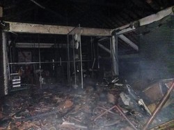 Penyebab Kios Pasar Seni Gabusan Terbakar Diduga Korsleting Listrik