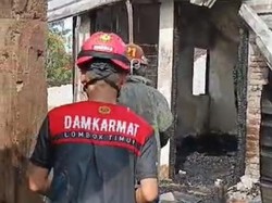 Toko Bangunan di Lombok Timur Ludes Terbakar, Kerugian Capai Rp 1 Miliar