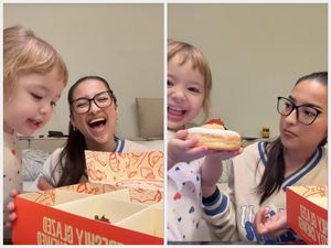 Gemas! Aksi Kamari Review Donat Chewys Topping Stroberi Favoritnya Gemas! Aksi Kamari Review Donat Chewys Topping Stroberi Favoritnya