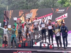 Rookie Asal Kota Batu Sabet Juara Indonesia Downhill 2025