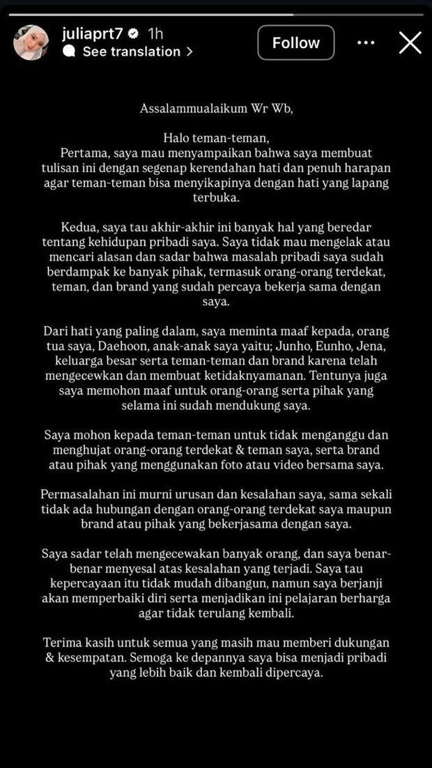 Klarifikasi Jule Soal Isu Selingkuh dari Na Daehoon Klarifikasi Jule Soal Isu Selingkuh dari Na Daehoon