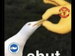 Setan Merah MU berhasil membungkam berisiknya si Burung camar Brighton. Foto: dok. Internet/X (Twitter)