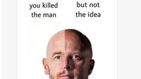 Slot diledek mulai menerapkan ide-ide Erik ten Hag nih. (Foto: X.com/@TrollFootball) Slot diledek mulai menerapkan ide-ide Erik ten Hag nih. (Foto: X.com/@TrollFootball)