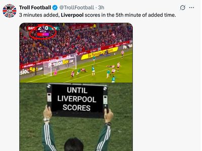 Meme Liverpool Keok Lagi, Padahal Sudah Dibantu Wasit