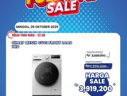 Hanya Rp 3 Jutaan, Mesin Cuci Front Load 7KG Wajib Diburu di Transmart Hanya Rp 3 Jutaan, Mesin Cuci Front Load 7KG Wajib Diburu di Transmart