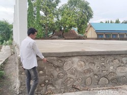 Baru Dibangun, Proyek Diduga Pokir DPRD Kota Bima Sudah Retak