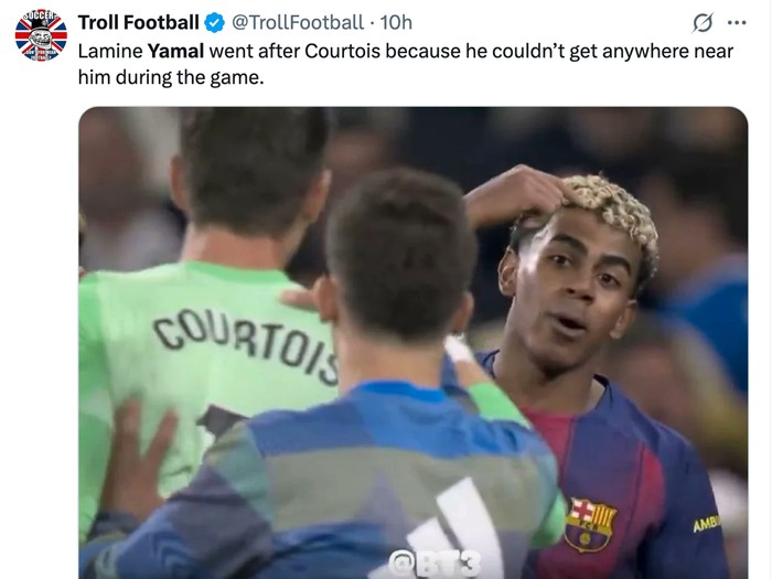 meme lamine yamal,lamine yamal,meme barcelona,barcelona,el clasico,real madrid vs barcelona,laliga,liga spanyol,meme sepakbola