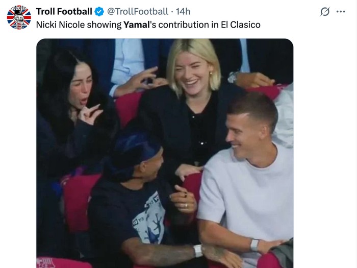 meme lamine yamal,lamine yamal,meme barcelona,barcelona,el clasico,real madrid vs barcelona,laliga,liga spanyol,meme sepakbola