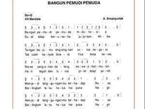 Lirik Lagu Bangun Pemuda Pemudi Beserta Not Angka dan Profil Penciptanya Lirik Lagu Bangun Pemuda Pemudi Beserta Not Angka dan Profil Penciptanya
