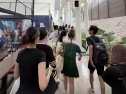 Video Desta & Tasya Farasya Rekam Momen Saat Atap Lapangan Padel Runtuh!