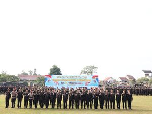 Momen Polres Jajaran Polda Riau Refleksi 97 Tahun Hari Sumpah Pemuda