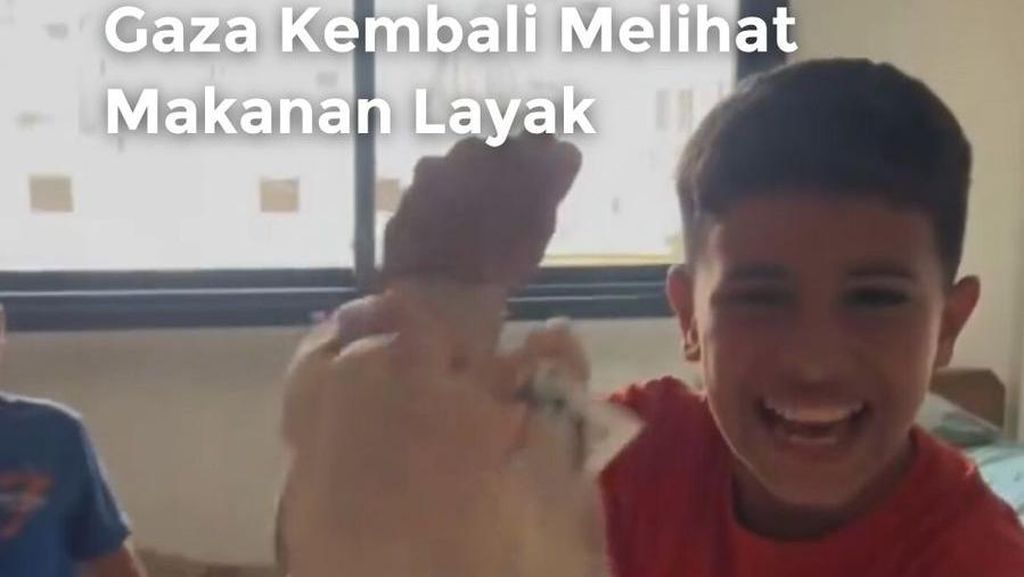 Video Haru Saat Anak-anak Gaza Kembali Melihat Makanan Layak Video Haru Saat Anak-anak Gaza Kembali Melihat Makanan Layak