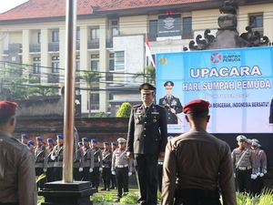 Polda Bali Gelar Upacara Peringatan Hari Sumpah Pemuda