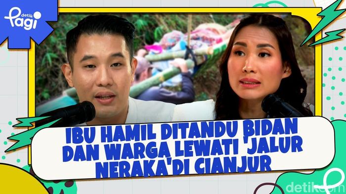 Video: Ibu Hamil Ditandu Bidan dan Warga Lewati Jalur Neraka di Cianjur