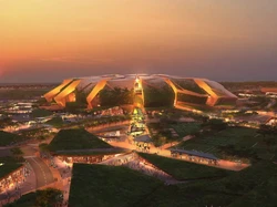 Sejumlah stadion megah juga dipersiapkan Arab Saudi untuk menggelar Piala Dunia 2034. Salah satunya King Salman International Stadium, yang diproyeksikan sebagai venue paling besar di ajang tersebut. Foto: Dok. 2034 FIFA World Cup