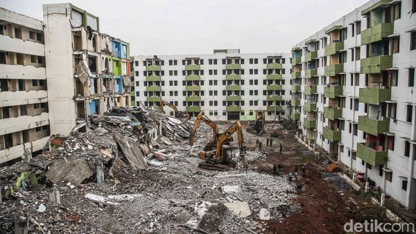 Lima Tower Rusun Marunda Dibongkar Total Lima Tower Rusun Marunda Dibongkar Total