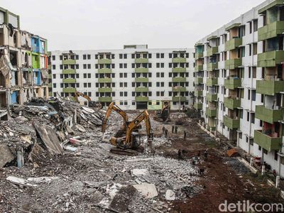 Lima Tower Rusun Marunda Dibongkar Total