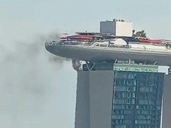 Ada Kebakaran di Marina Bay Sands, Diduga Akibat Pekerjaan Las