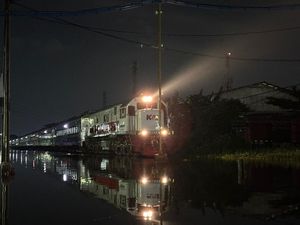 Jalur KA Semarang Dibuka Lagi, Laju Kereta Dibatasi 5 Km/Jam