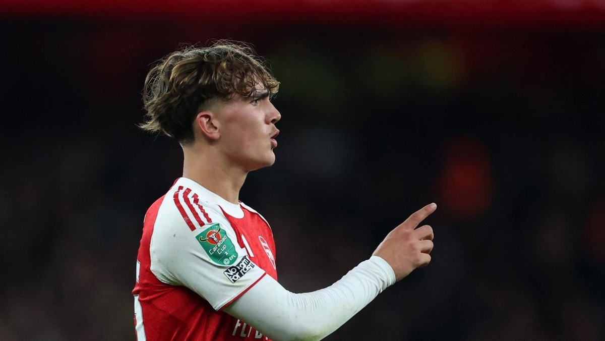 Max Dowman catatkan rekor usai jadi starter untuk Arsenal. (REUTERS/Hannah McKay)