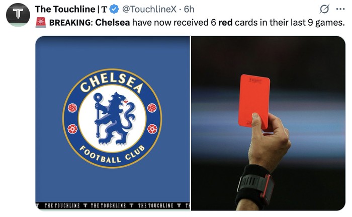 Meme Chelsea Meme Chelsea jadi Red Card FC gara-gara hobi koleksi kartu merah.
