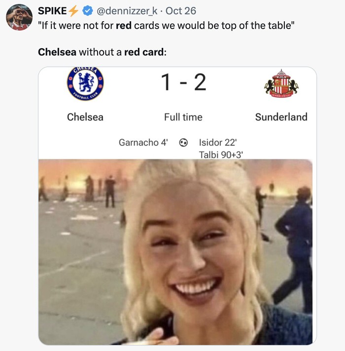 Meme Chelsea Meme Chelsea jadi Red Card FC gara-gara hobi koleksi kartu merah.