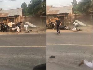 Heboh Remaja Dibacok Kawanan Geng Motor Bersajam di Jalinsum Jambi