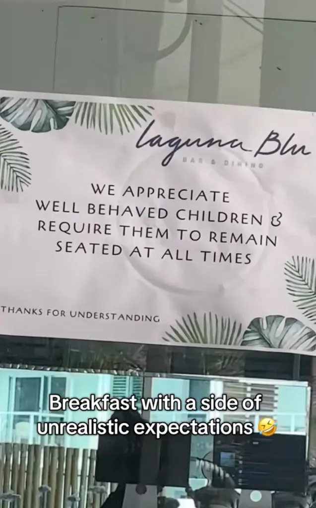 Peraturan restoran yang memicu pro dan kontra.