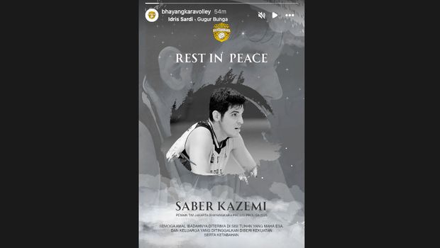 Saber Kazemi Voli. Dok Instagram Bhayangkara