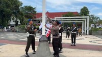 Bendera AMPB Sempat Gantikan Merah Putih di Tiang Utama Alun-Alun Pati Bendera AMPB Sempat Gantikan Merah Putih di Tiang Utama Alun-Alun Pati