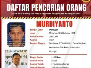 Selewengkan Dana Desa Rp 797 Juta, Kades Sugihan Wonogiri Jadi Buron Kejaksaan