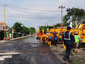 Rel KA Perlintasan Kaligawe Ditinggikan Imbas Banjir Semarang