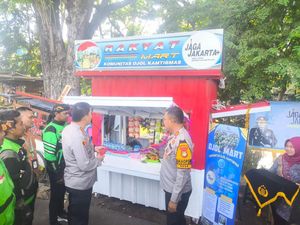 Sinergi Polri-Ojol, Polresta Bandara Soetta Luncurkan Ojek Online Mart