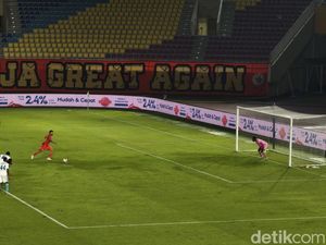 Skor 1-1 Tutup Babak Pertama Persija Vs PSBS Biak