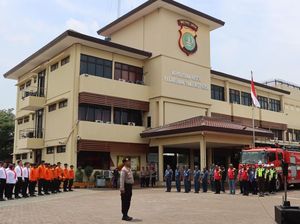 Polres Pelabuhan Tanjung Priok Gelar Apel Siaga Penanggulangan Bencana Alam
