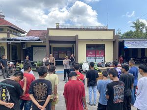 Hendak Tawuran, Belasan Anggota Geng Motor di Pangkalpinang Diamankan