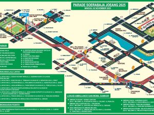 Parade Surabaya Juang Digelar Besok, Ini Pengalihan Lalin dan Titik Parkir