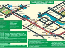Parade Surabaya Juang Digelar Besok, Ini Pengalihan Lalin dan Titik Parkir