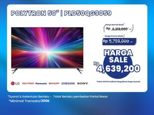 Promo Transmart Full Day Sale, Beli TV LED Diskon Rp 1,5 Jutaan