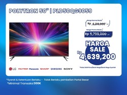 Promo Transmart Full Day Sale, Beli TV LED Diskon Rp 1,5 Jutaan