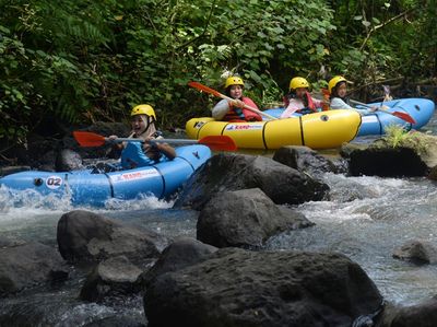 Nikmati Serunya Kano Karet di Kali Pusur, Klaten