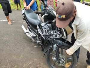 ABG Tewas Tabrak Pohon Pembatas Jalan di Semanu Gunungkidul