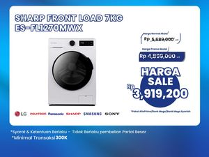 Mesin Cuci Front Load 7KG Hanya Rp 3 Jutaan di Transmart Full Day Sale