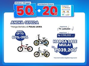 Serbu! Beli Sepeda Jadi Murah Meriah di Transmart Full Daya Sale