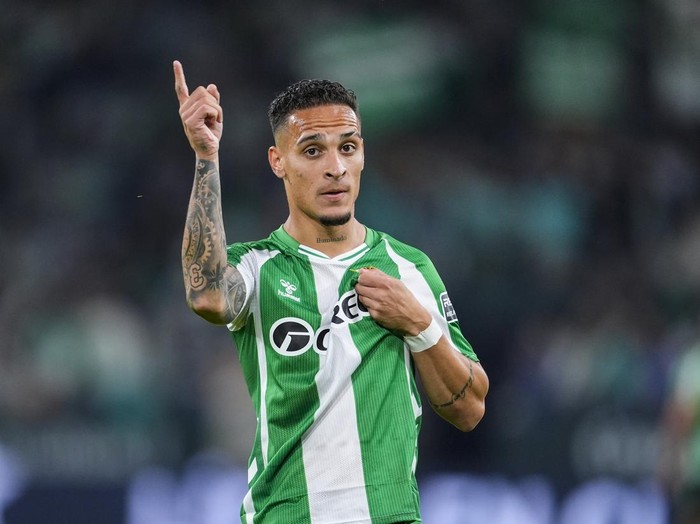 SEVILLA, SPAIN - NOVEMBER 02: Antony Dos Santos of Real Betis celebrates a goal during the Spanish league, LaLiga EA Sports, football match played between Real Betis and RCD Mallorca  at La Cartuja stadium on November 2, 2025, in Sevilla, Spain. (Photo By Joaquin Corchero/Europa Press via Getty Images)