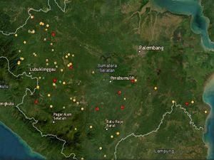 Suhu Panas Bikin Hotspot di Sumsel Melonjak, 2 Hari Terpantau 186 Titik