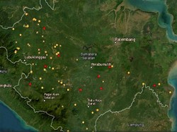 Suhu Panas Bikin Hotspot di Sumsel Melonjak, 2 Hari Terpantau 186 Titik