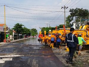 Jalan Kaligawe Semarang Buka-Tutup untuk Perbaikan Rel, Simak Jadwalnya